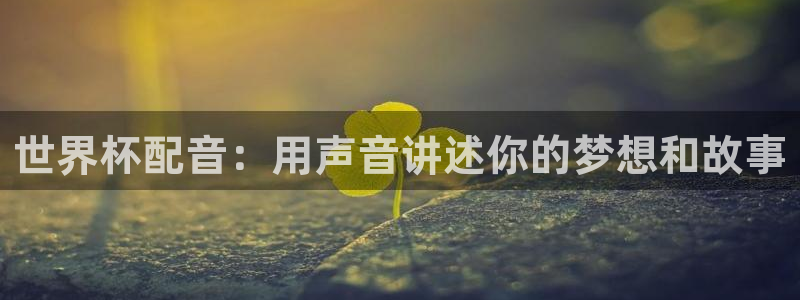 世界杯2026赛制：世界杯配音：用声音讲述你的梦想和故事